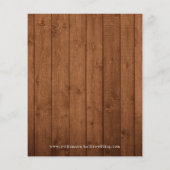 Budget sparen de Datum Rustic Wood Lichten Daisies (Achterkant)