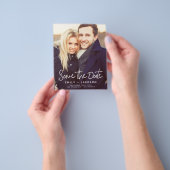 Budget sparen de Datum Uitnodigingen van de Foto Flyer (Hand)