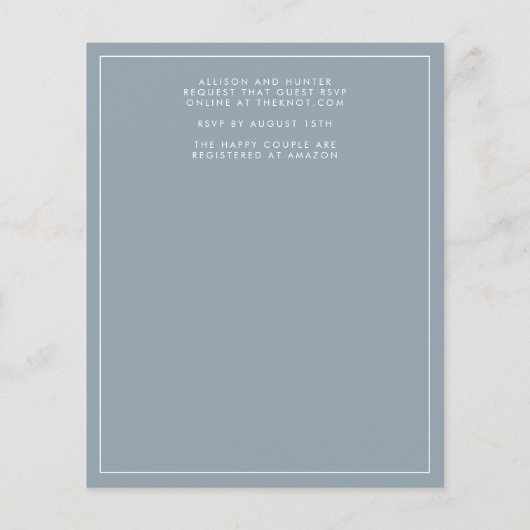 Budget sparen de Datumbrochure Flyer (Achterkant)