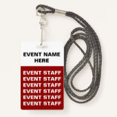 Budget Special Event Badges (Voorkant met draagriem)