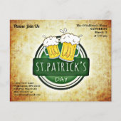 Budget St. Patrick's Day-feest Ierse brouwsel vint Flyer (Voorkant)