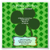 Budget St Patrick's Day Shamrock Carte photo (Devant)