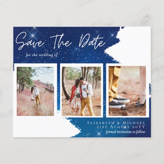 BUDGET Starnacht Verlovingsfoto SPOOR DATUM (Voorkant)