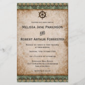 Budget  Steampunk bruiloft uitnodiging Flyer (Voorkant)