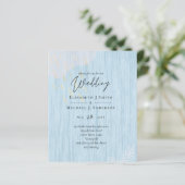 Budget Stof Blauw Goud Trouw Script (Staand voorkant)