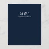 Budget Stof Blauw & Wit op Marineblauw Bloem Bruil