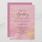 BUDGET Stof Roze Goud Bruiloft (Voorkant / Achterkant)