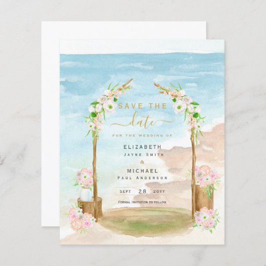 BUDGET Strand Kustbestemming Datum reserveren Uitn (Voorkant / Achterkant)