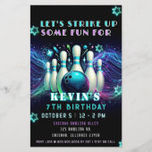 Budget Strike Up Neon Glow Bowling Birthday (Voorkant)