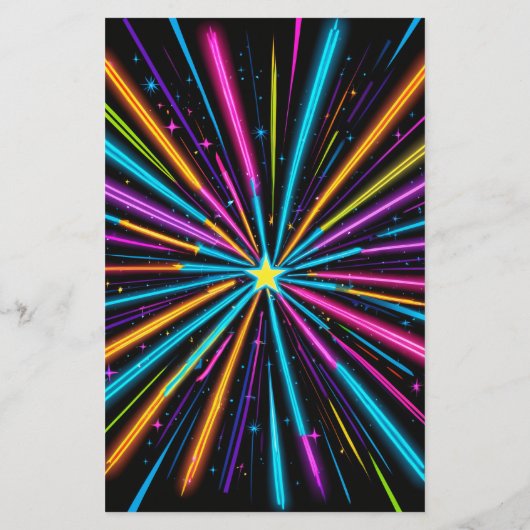 Budget Strike Up Neon Glow Bowling Verjaardag (Achterkant)