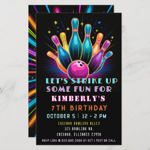 Budget Strike Up Neon Glow Bowling Verjaardag