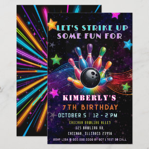 Budget Strike Up Neon Glow Bowling Verjaardag