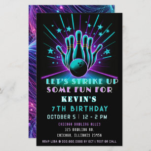 Budget Strike Up Neon Glow Bowling Verjaardag