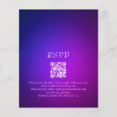 Budget String Lights QR-code Paarse bruiloft uitno (Achterkant)