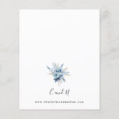 Budget Stusty Blue Boho Floral Wedding (Achterkant)