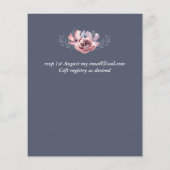 Budget Stusty Blue Coral Floral Weduwschap (Achterkant)