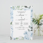 Budget Stusty Blue Floral Greenery Wedding (Staand voorkant)
