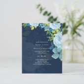 Budget Stusty Blue Flowers Sage Wedding (Staand voorkant)