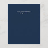 Budget Stusty Blue Flowers Sage Wedding (Achterkant)