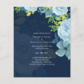 Budget Stusty Blue Flowers Sage Wedding (Voorkant)