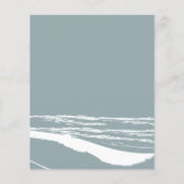 Budget Stusty Blue Palm Tree Wedding Invitations (Achterkant)