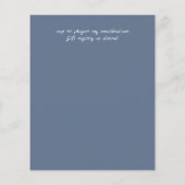 Budget Stusty Blue Sage Green Floral Wedding (Achterkant)