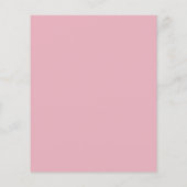 Budget Stusty Pink Rose Floral Wedding (Achterkant)