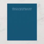 BUDGET Summer Flowers Wedding Invitations (Achterkant)