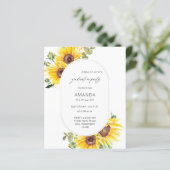 Budget Sunflower & Eucalyptus Graduparty (Staand voorkant)