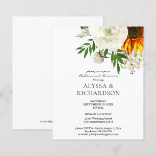 Budget Sunflower Floral repesal Dinner