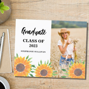 Budget Sunflower Foto Afstuderen Aankondiging