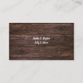 Budget Sunflower, Hout Floral 2SM No Meal RSVP Enc Informatiekaartje (Achterkant)