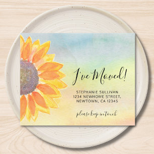 Budget Sunflower Moving Announge Kaart