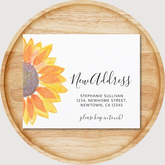 Budget Sunflower Moving Announge Kaart