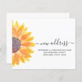 Budget Sunflower Nouvelle carte Faire-part (Devant / Derrière)