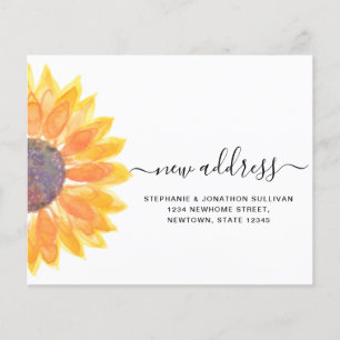 Budget Sunflower Nouvelle carte Faire-part