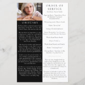 BUDGET Sunflower Photo Memorial Service Programme (Achterkant)