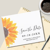 Budget Sunflower Wedding Save the Date Kaart