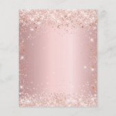 Budget Sweet 16 blush roze roze roos goud glitters (Achterkant)