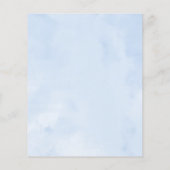 Budget Sweet 16 Invitation Silver Dusty Blue Gown (Achterkant)