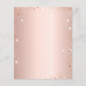 Budget Sweet 16 Paris roos Gold-uitnodiging (Achterkant)