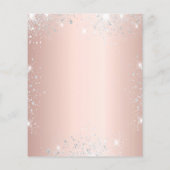 Budget Sweet 16 roos Gold Silver-kledingglitter (Achterkant)