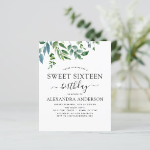 Budget Sweet 16 Verjaardag Botanische Groen