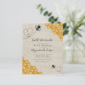 Budget Sweet as Can Bee Baby shower Invitation (Staand voorkant)
