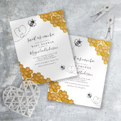 Budget Sweet as Can Bee Baby shower Invitation