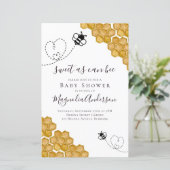Budget Sweet as Can Bee Baby shower Invitation (Staand voorkant)