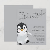 Budget Sweet Penguin Baby shower (Voorkant / Achterkant)