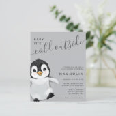 Budget Sweet Penguin Baby shower (Staand voorkant)