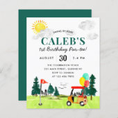 Budget Swing By Fore Een Par-t-shirt Kinder Golfve (Voorkant / Achterkant)