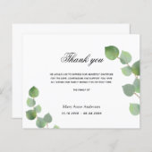 Budget Sympathie eucalyptus groen blad wit (Voorkant / Achterkant)